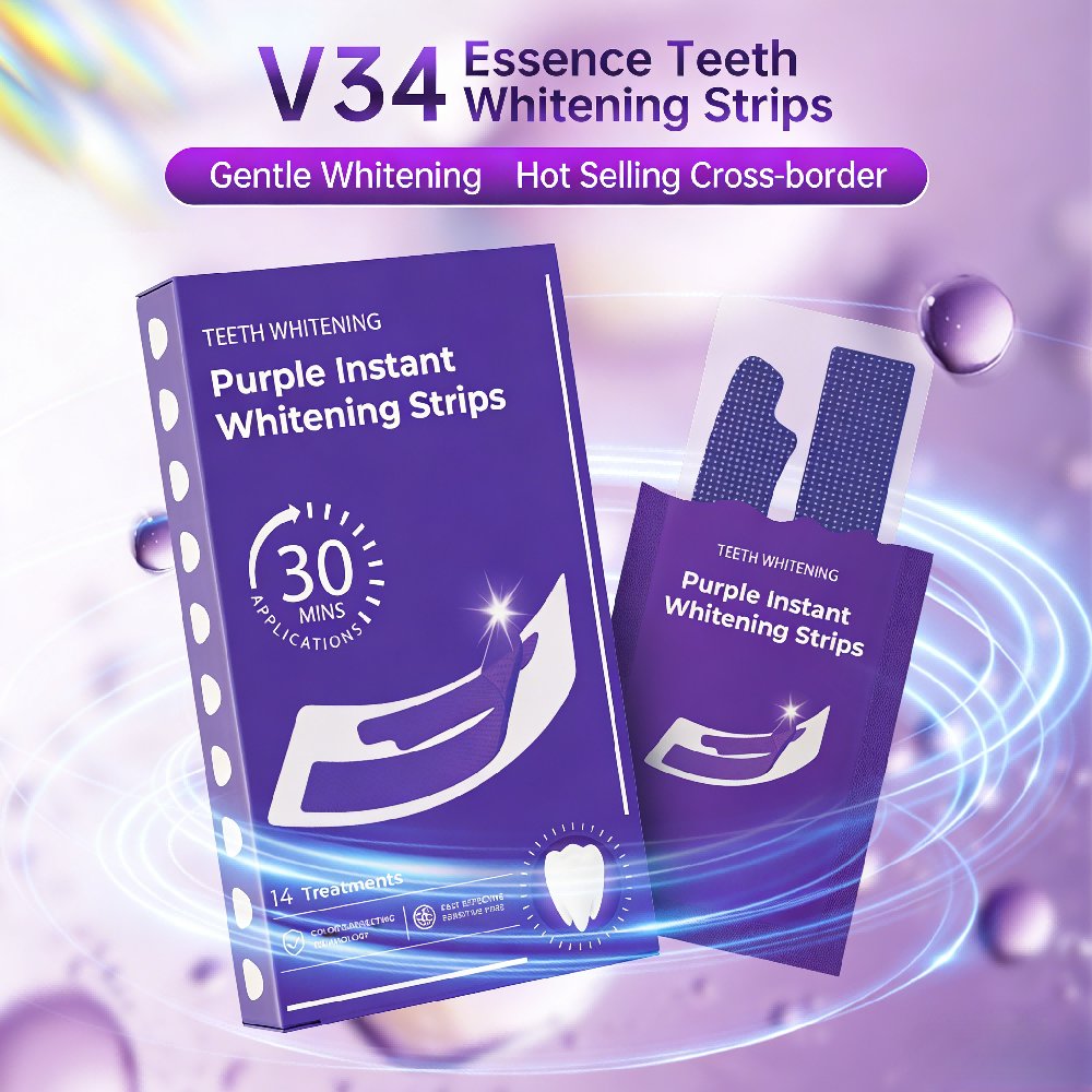 Purple Teeth Whitening Strips- - Teeth Whitening Strips Crest 评论和价格