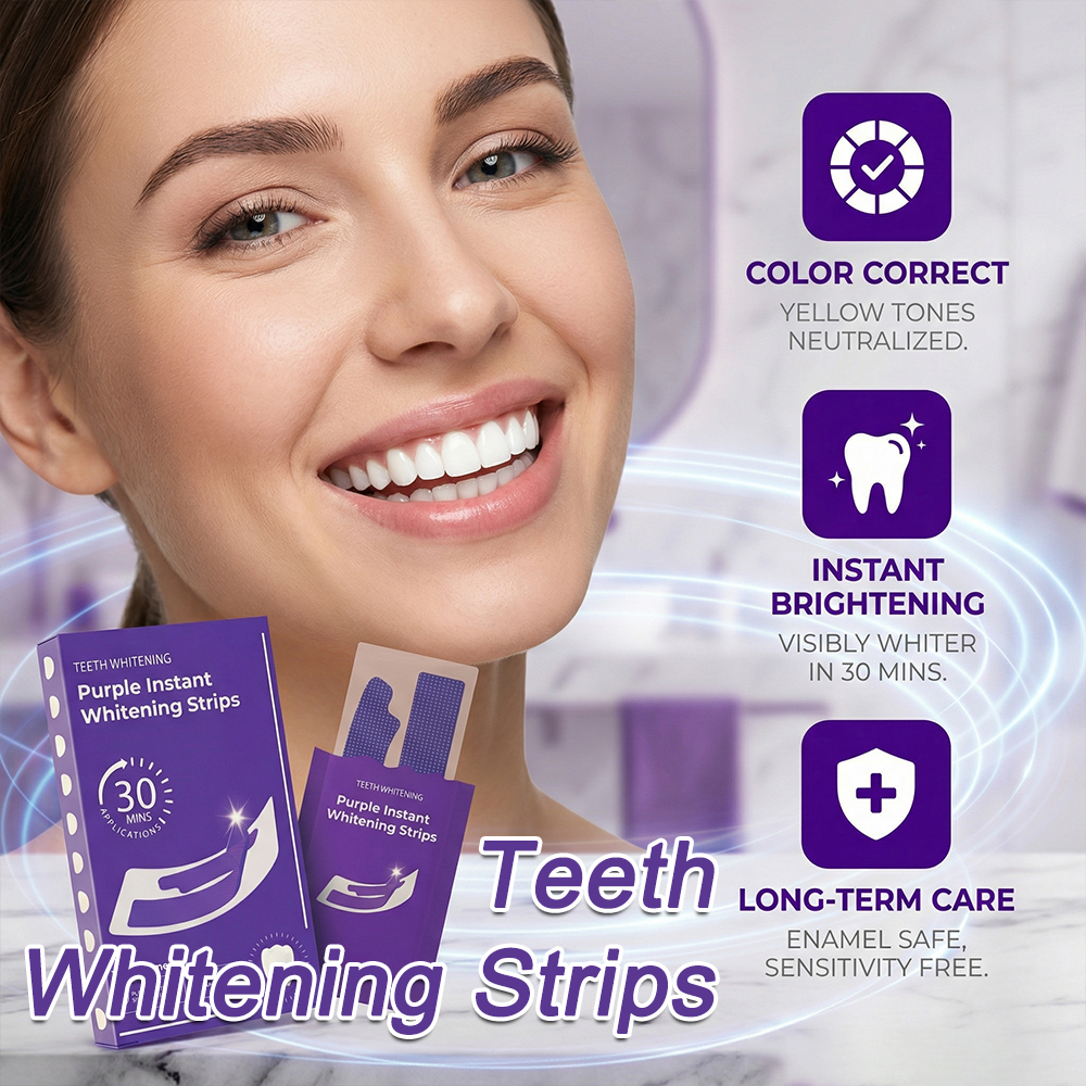 Purple Teeth Whitening Strips- - Teeth Whitening Strips Crest 评论和价格