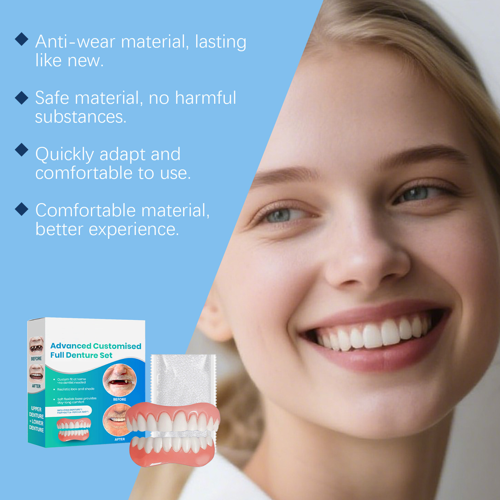 Trendy Comfort Flexible Dentur - Teeth Whitening Kit 评论和价格
