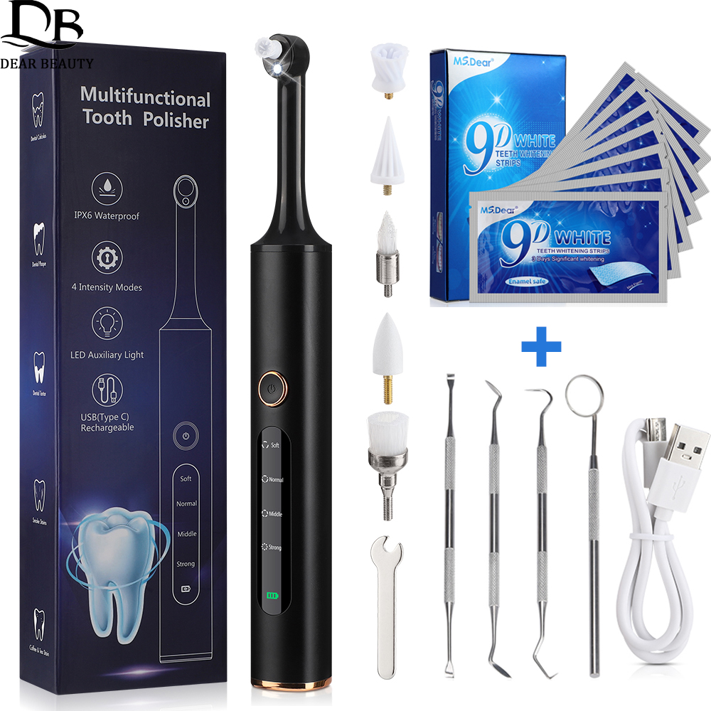 4 Modes Electric Tooth Polishe - Teeth Whitening Strips Crest 评论和价格