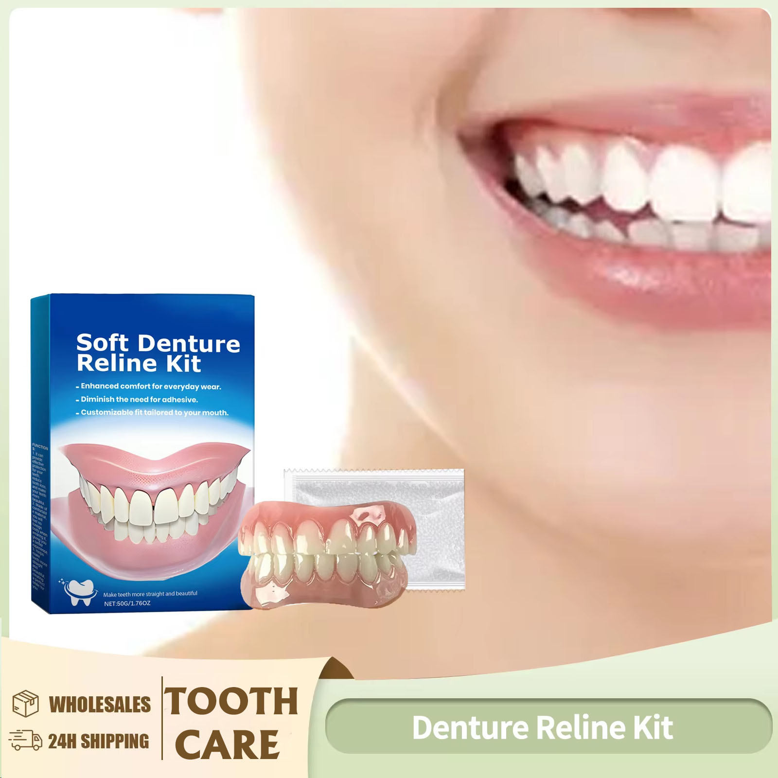 Denture Reline Kit Silicone Li - Teeth Whitening Kit 评论和价格