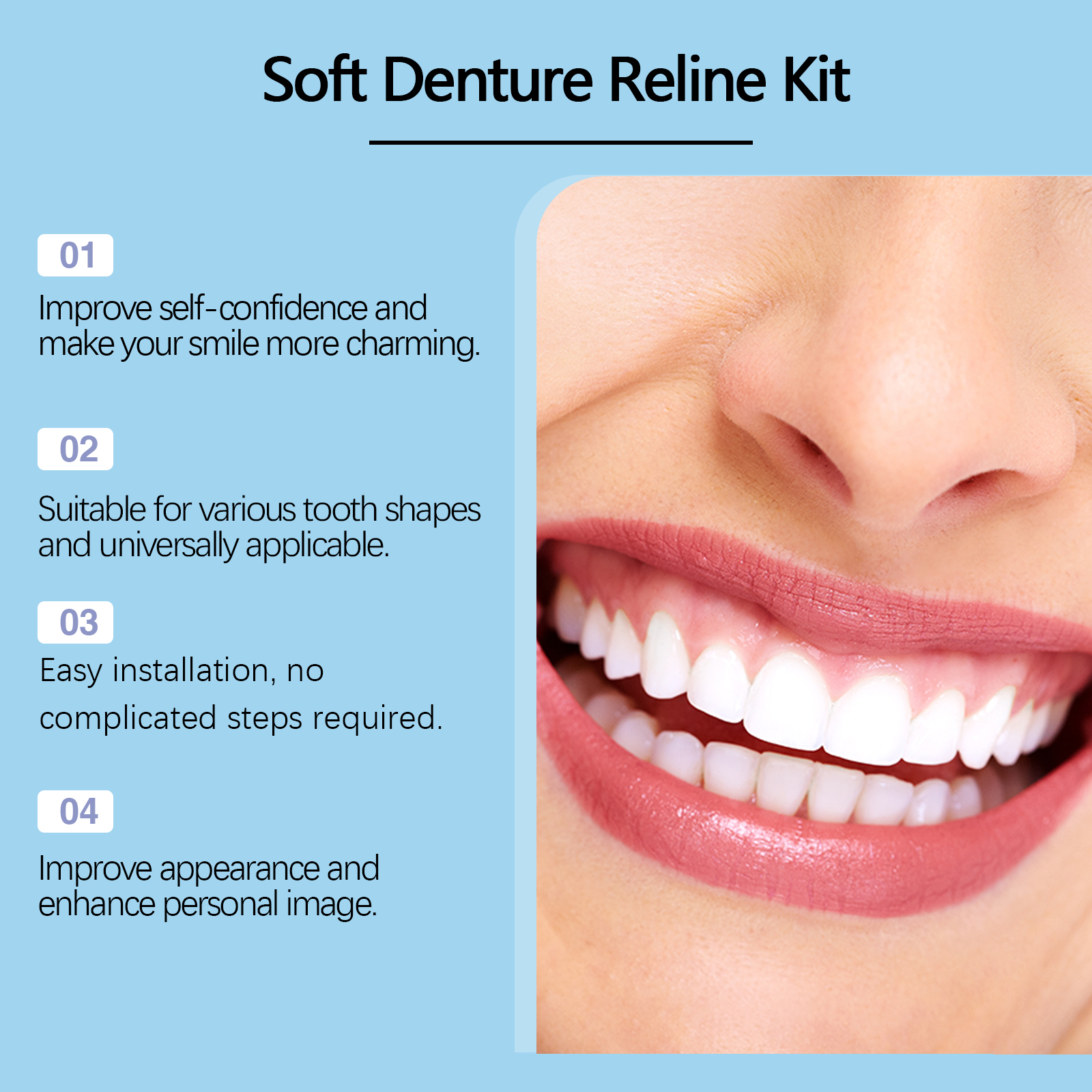 Denture Reline Kit Silicone Li - Teeth Whitening Kit 评论和价格