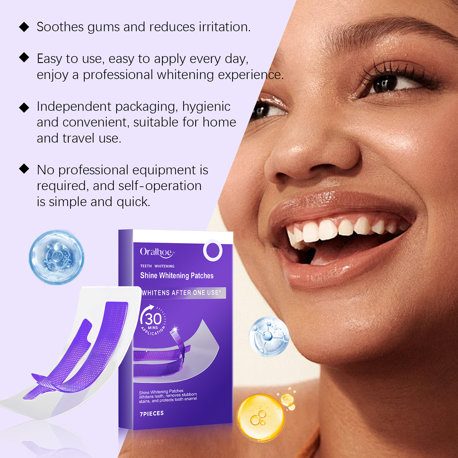 Purple Teeth Whitening Strips  - Teeth Whitening Strips Crest 评论和价格