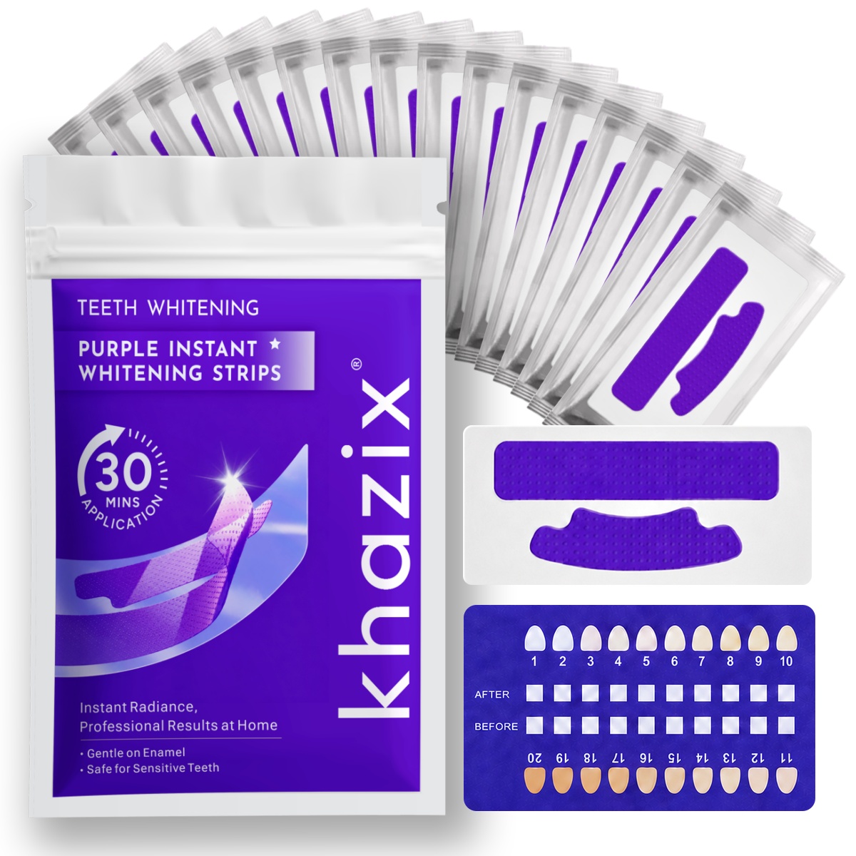 7 pairs Teeth Whitening Strips - Teeth Whitening Strips Crest 评论和价格