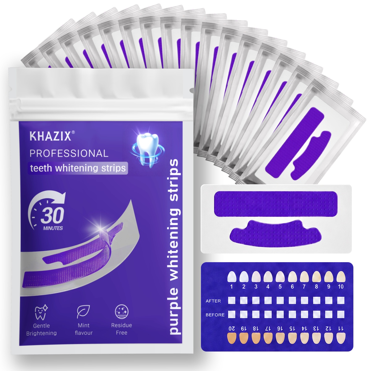 7 pairs Teeth Whitening Strips - Teeth Whitening Strips Crest 评论和价格