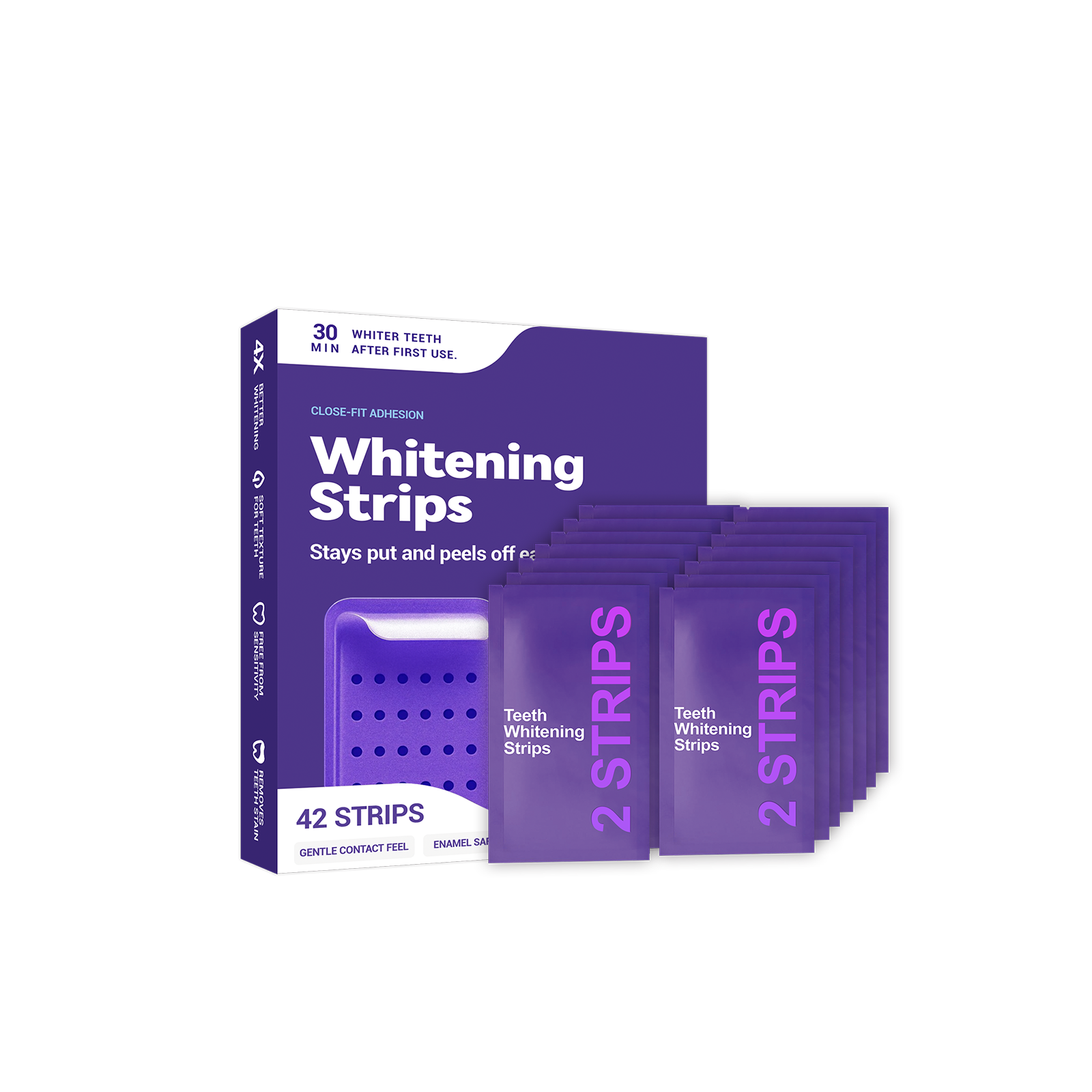 Purple Teeth Whitening Strips  - Teeth Whitening Strips Crest 评论和价格