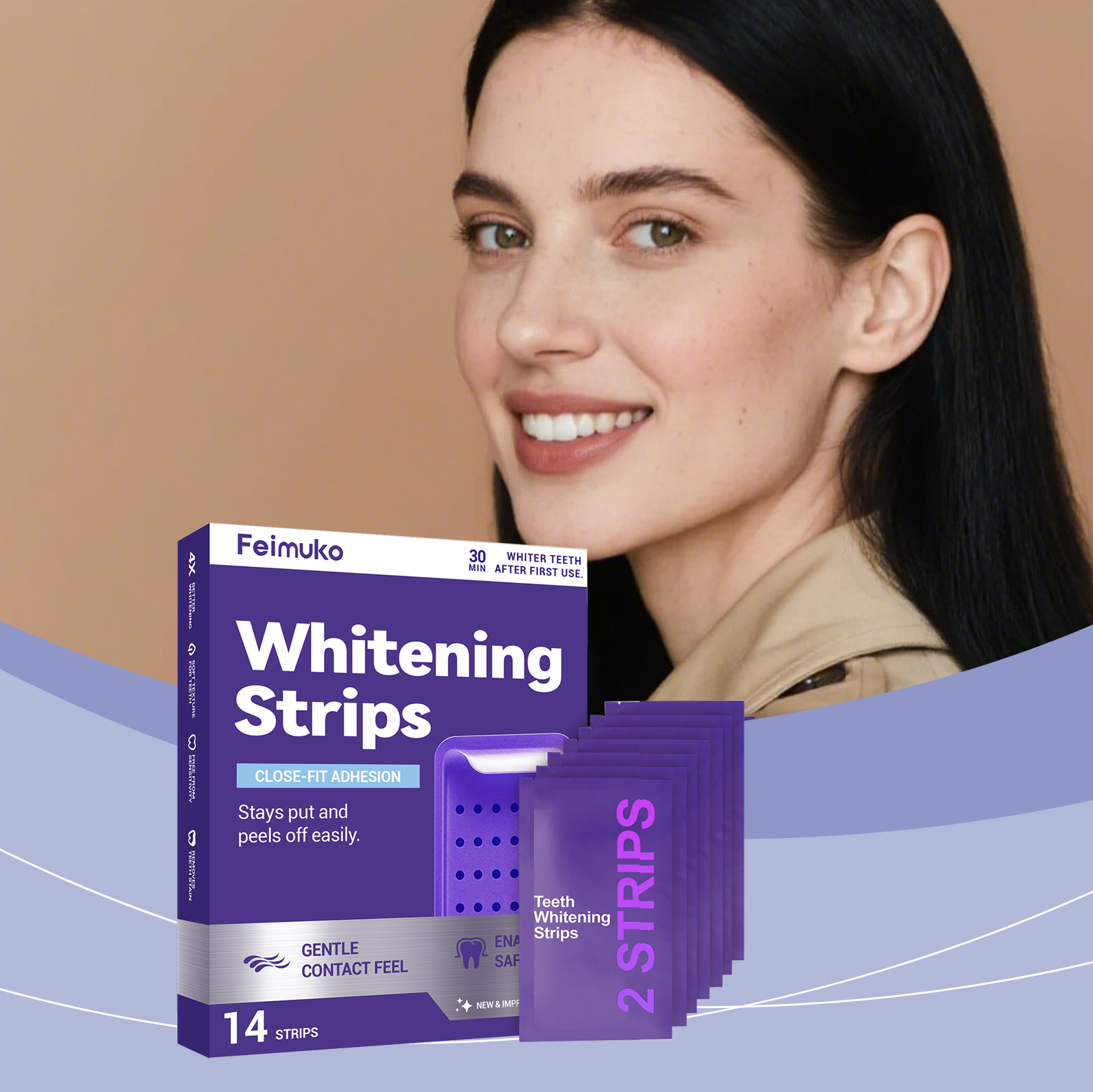 Purple Teeth Whitening Strips  - Teeth Whitening Strips Crest 评论和价格