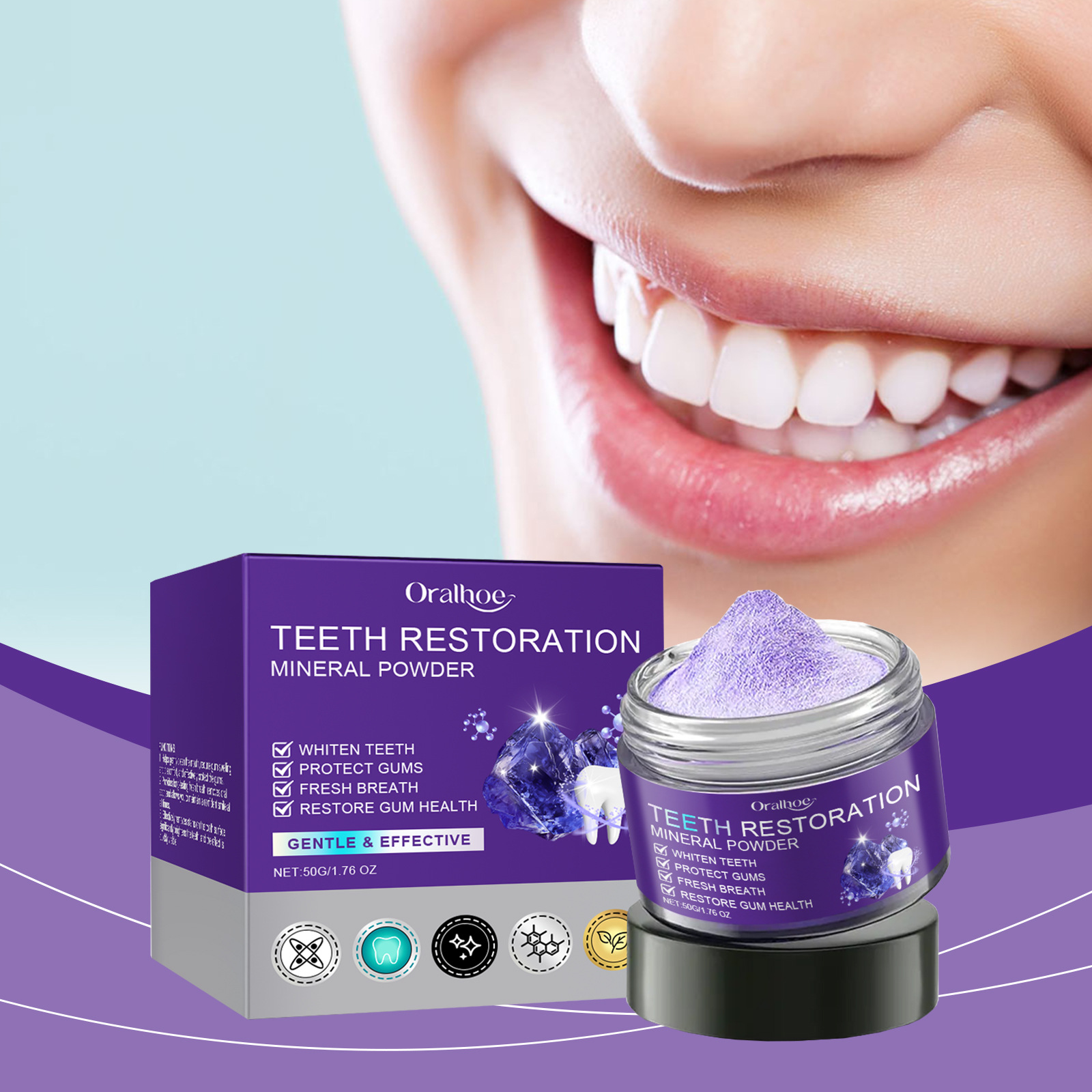 Teeth Restoration Mineral Powd - Teeth Whitening China 评论和价格