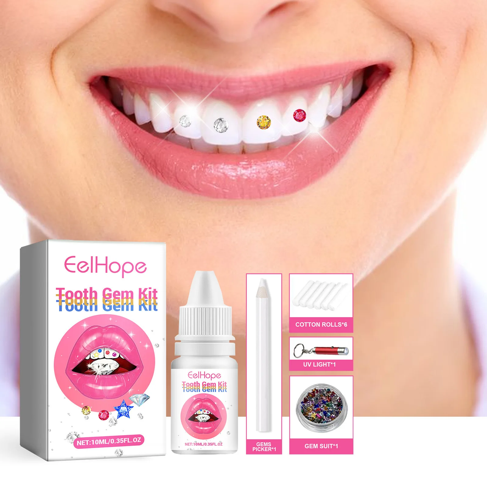 Tooth Jewelry Kit DIY Clear Pr - Teeth Whitening Usa 评论和价格