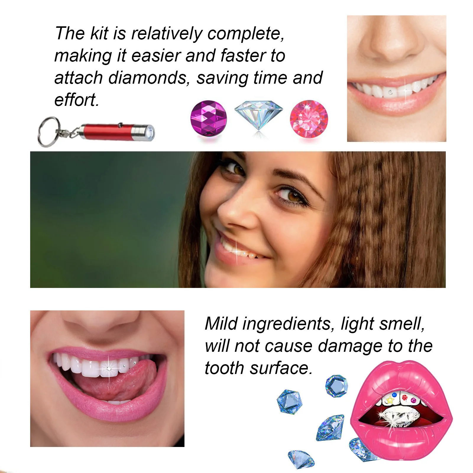 Tooth Jewelry Kit DIY Clear Pr - Teeth Whitening Usa 评论和价格