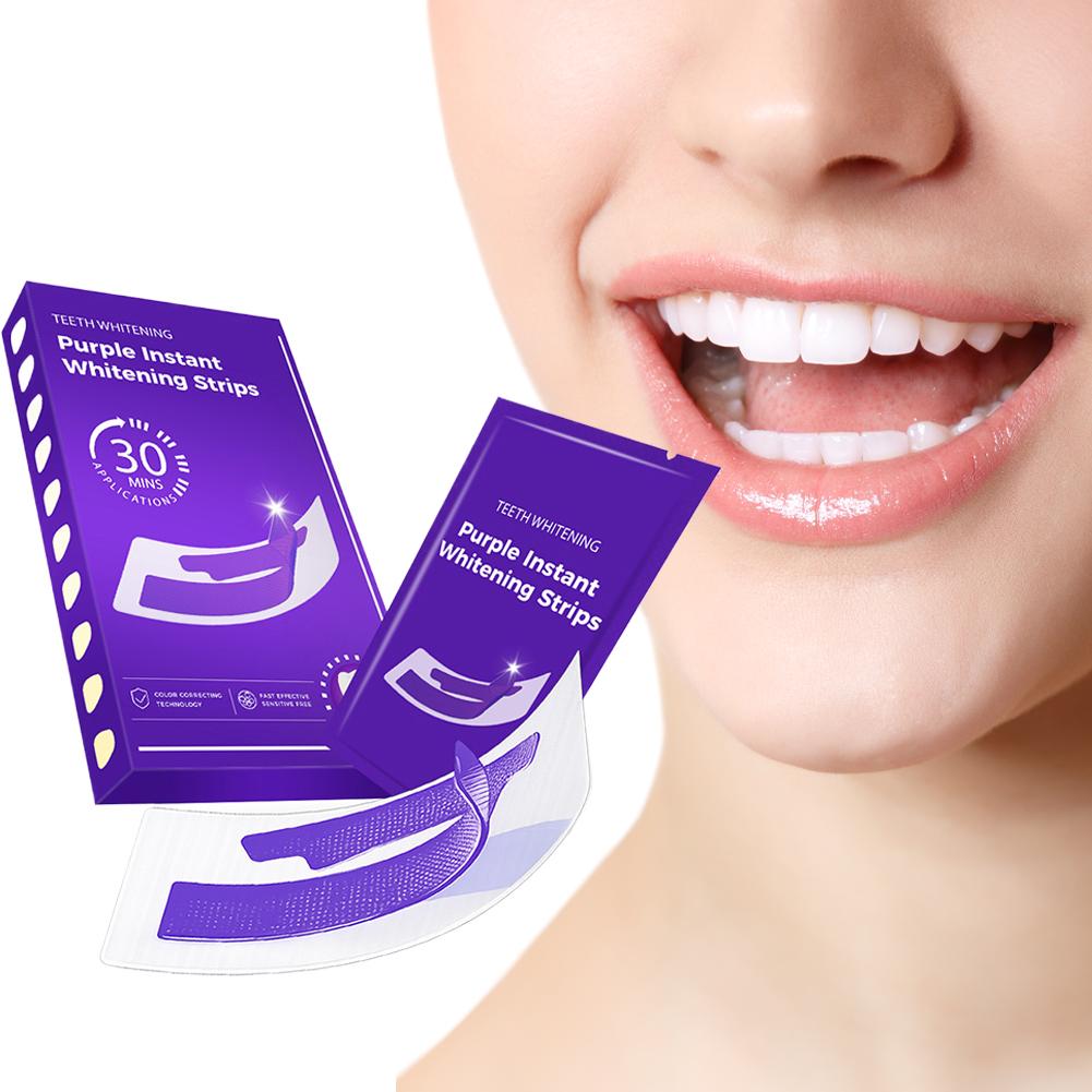 42Pairs Purple Teeth Whitening - Teeth Whitening Strips Crest 评论和价格