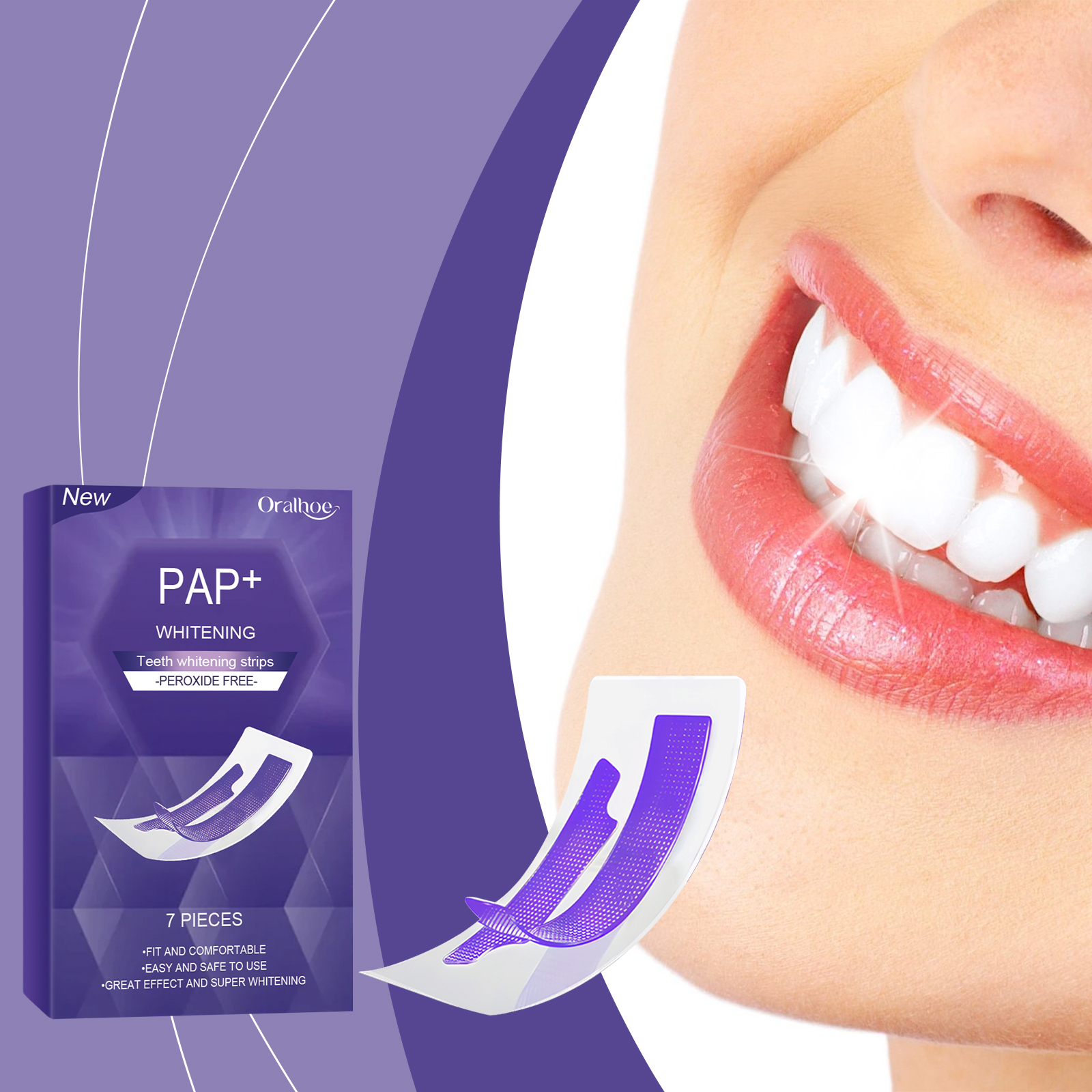 Purple Teeth Whitening Strips  - Teeth Whitening Strips Crest 评论和价格