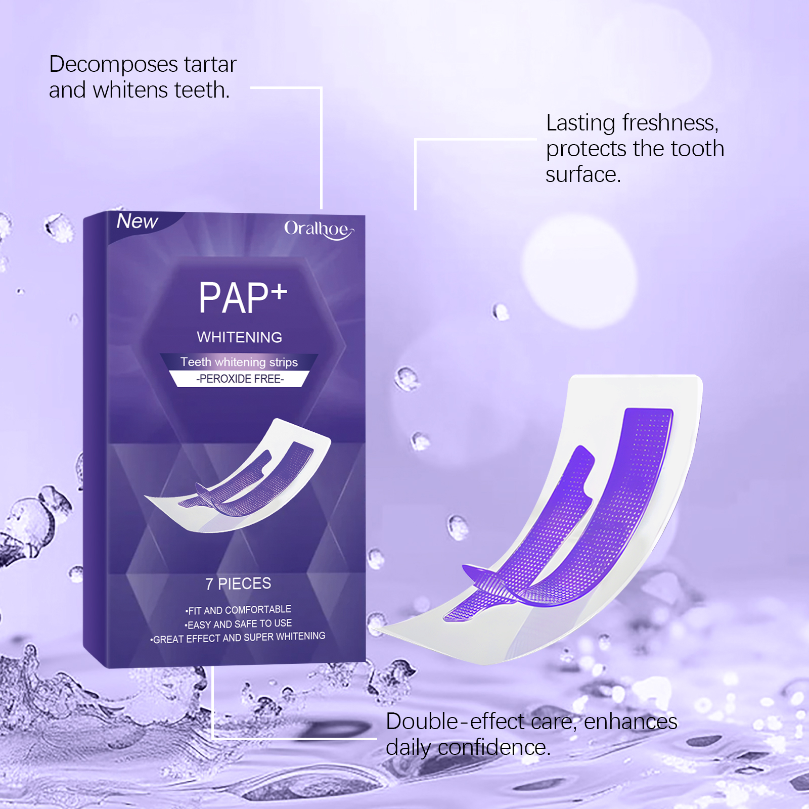 Purple Teeth Whitening Strips  - Teeth Whitening Strips Crest 评论和价格