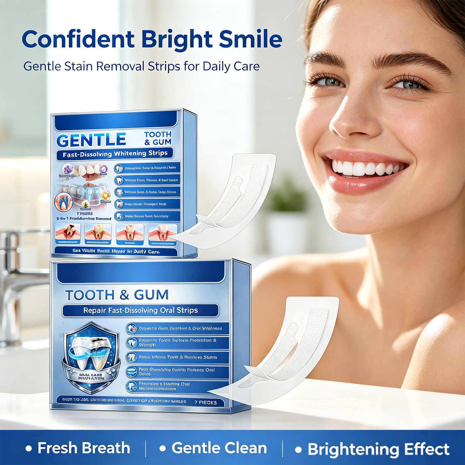 Gentle Tooth & Gum Whitening S - Teeth Whitening Strips Crest 评论和价格