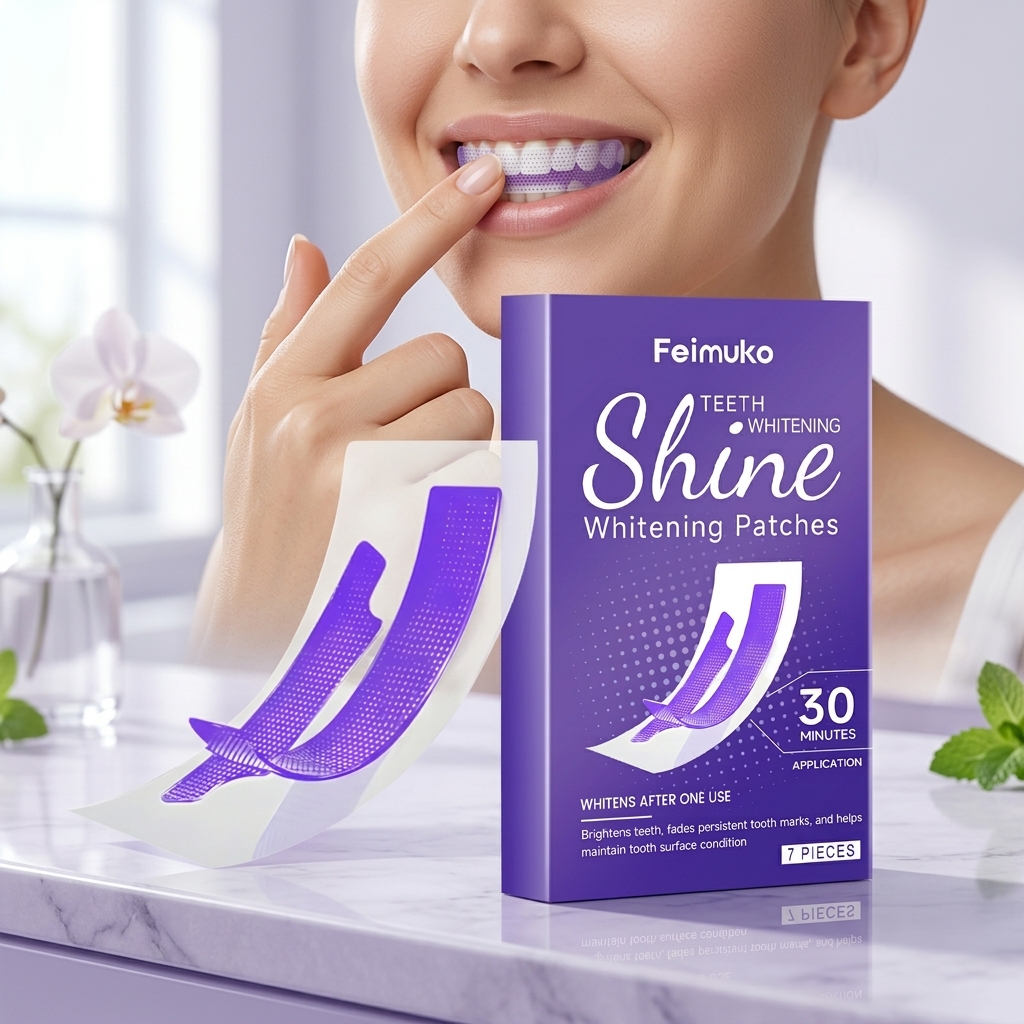 Feimuko Purple Teeth Whitening - Teeth Whitening Strips Crest 评论和价格