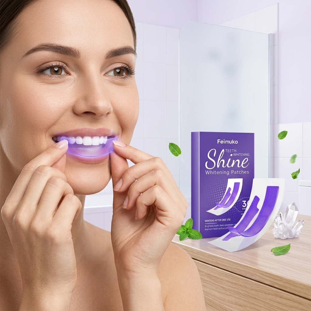 Feimuko Purple Teeth Whitening - Teeth Whitening Strips Crest 评论和价格