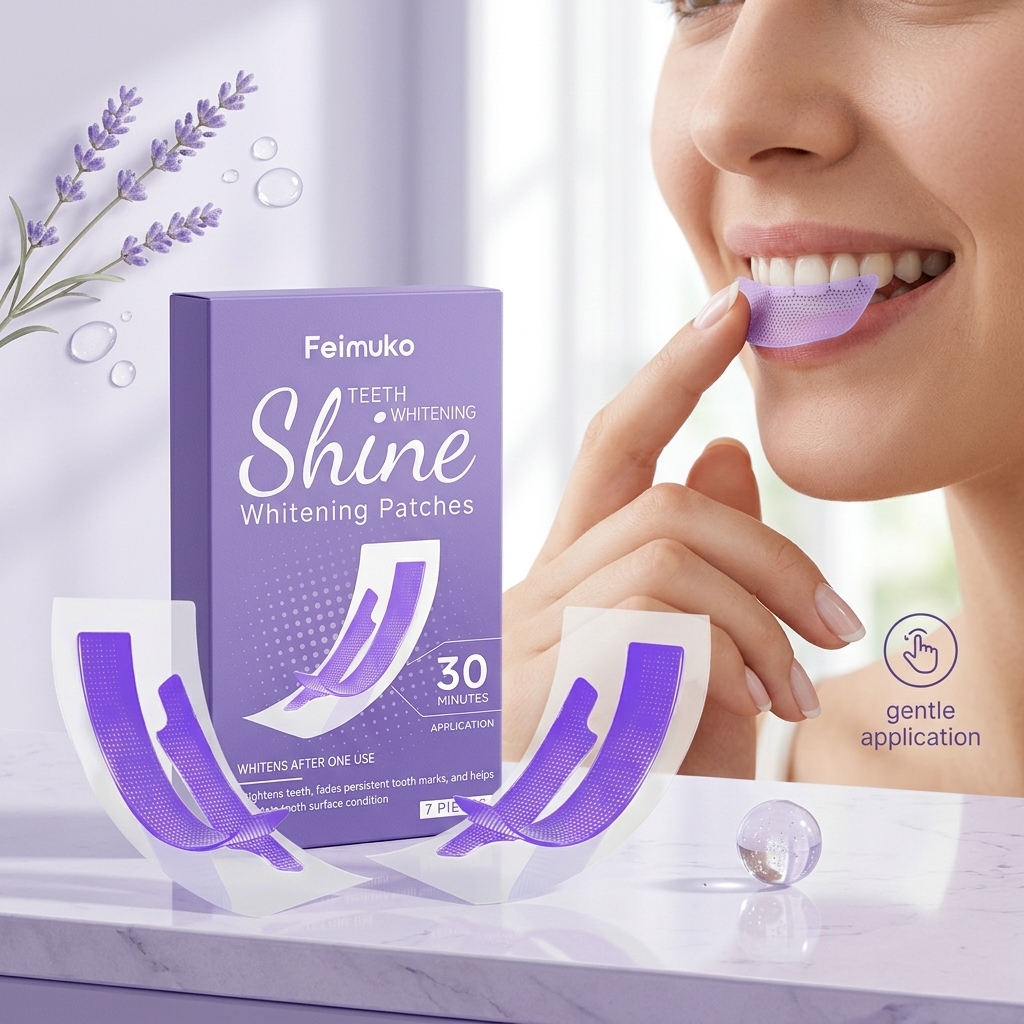 Feimuko Purple Teeth Whitening - Teeth Whitening Strips Crest 评论和价格